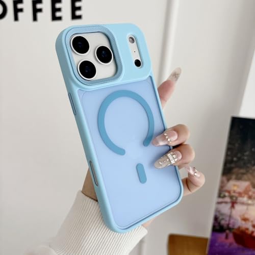 Coque iPhone 17 Air rigide bleu clair mate : finies les traces de doigts !