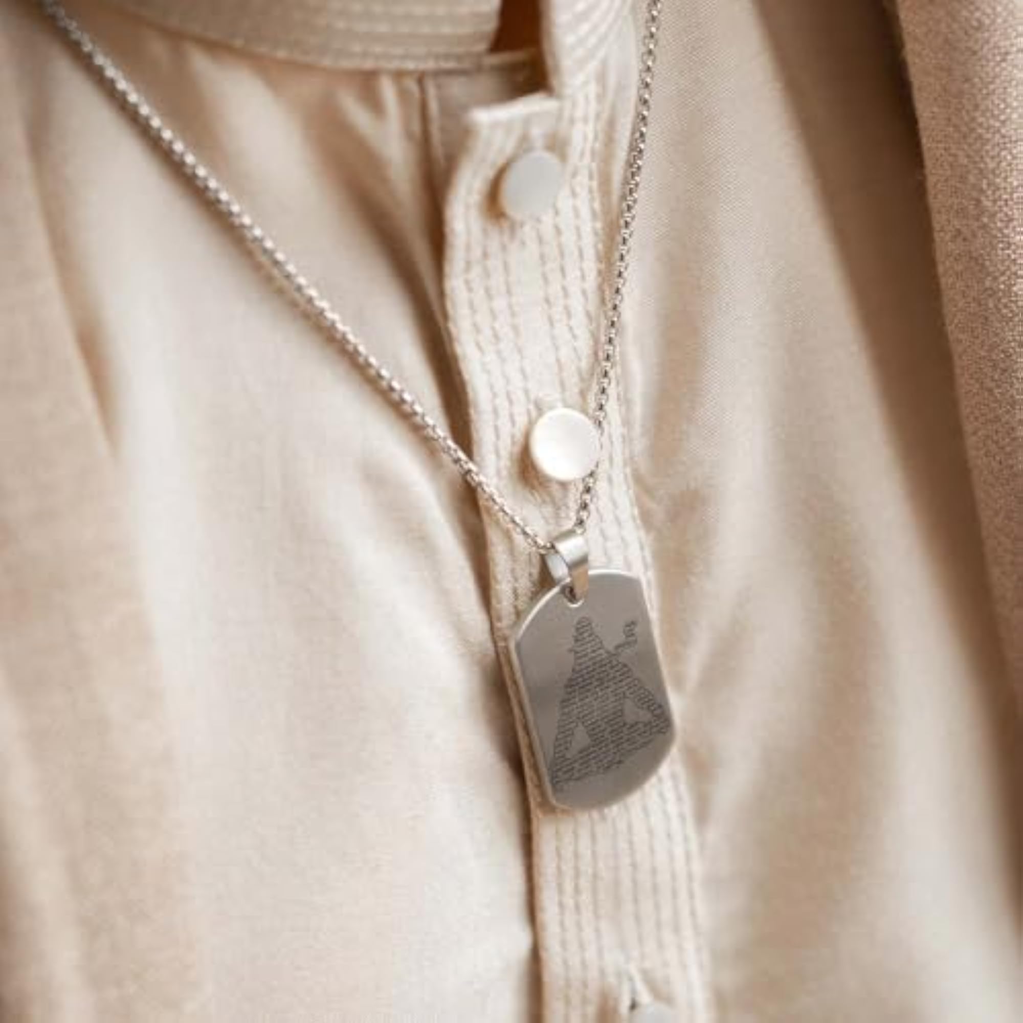 Men's Mahadev Jyotirling Tag Stainless Steel Necklace