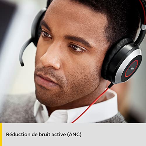 Jabra Evolve 80 UC Casque Audio Supra-Auriculaire Filaire – Casque Unified Communications avec Suppression Active du… - Les Beatles, Paul McCartney, John Lennon, RIngo Starr, George Harrison Jabra Evolve 80 UC Casque Audio Supra-Auriculaire Filaire - Casque Unified Communications avec Suppression Active du… – Image 7