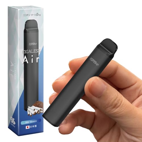 ismoke CIGALESS Air 0mg dq^oR ĝ 2500z\ VAPE e  jR` ^[ ACX[N VKX GAt[ o͒(d 0mg, }Ch^oR 1{)