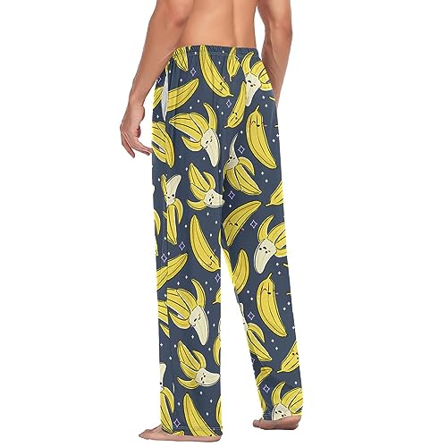 Mens Pajama Pants Cowboy Wild Mustang Horses Men's Pajama Bottoms Sleep Lounge Pj Pants for Men With Drawstring Pockets S4