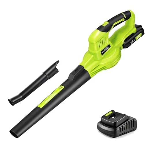 SnapFresh Leaf Blower - 20V Leaf Blower Cordless with Battery & Charger, Electric Leaf Blower for Lawn Care, Battery Powered Leaf Blower Lightweight for Snow Blowing (Battery & Charger Included)