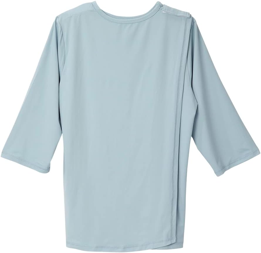 Women’s Open Back Adaptive Active Crew Neck Top for Seniors - 3/4 Long Sleeve Shirt - Image 5