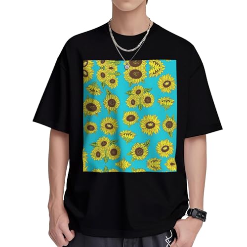 T-shirt homme coton de qualité supérieure coupe droite col rond motif
