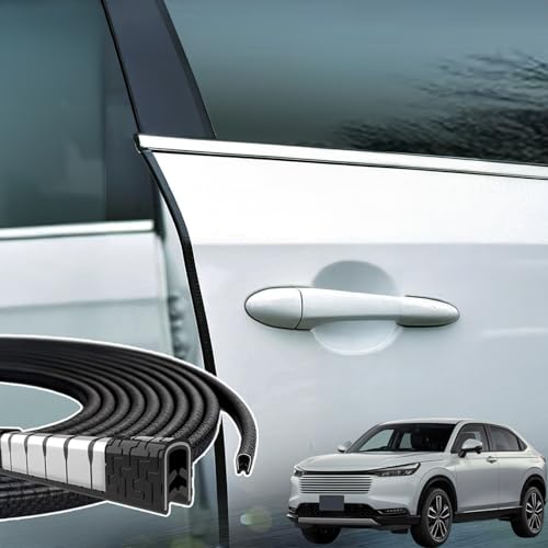 TiCar 本田 ヴェゼル RV RV3 RV4 RV5 RV6 車 ドアモール エッジプロテクター エッジモール ガード プロテクター U字型 傷防止 保護 騒音低減 衝突防止 自由カット可能 5m × 2本セット ステンレス鋼 フェンダー 外装 キズ