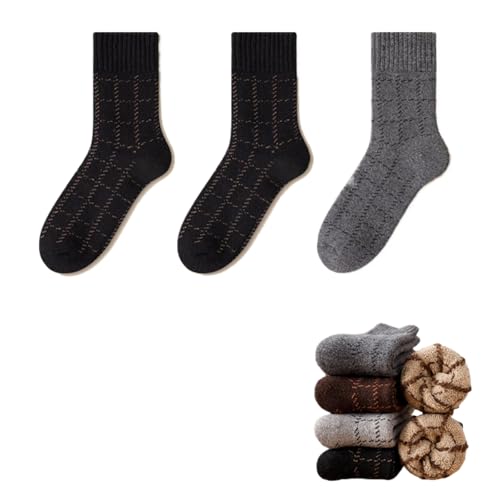 svlftecon Unisex Wool Winter Thermal Socks Cozy Warm Hiking Crew Boot Socks Wool for Winter Crew Series 12