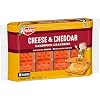 Keebler Sandwich Crackers, Lunch Snacks, Cheese and Cheddar, 11oz Tray (8 Packs)