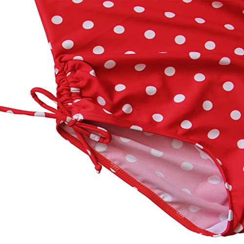 Image of Polka Dot Girls Kids Bathing Suits Adjustable Swimsuits (FBA)