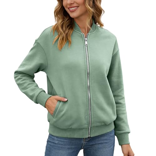 Veste zippée décontractée au tissu léger sweat tendance de mi-saison