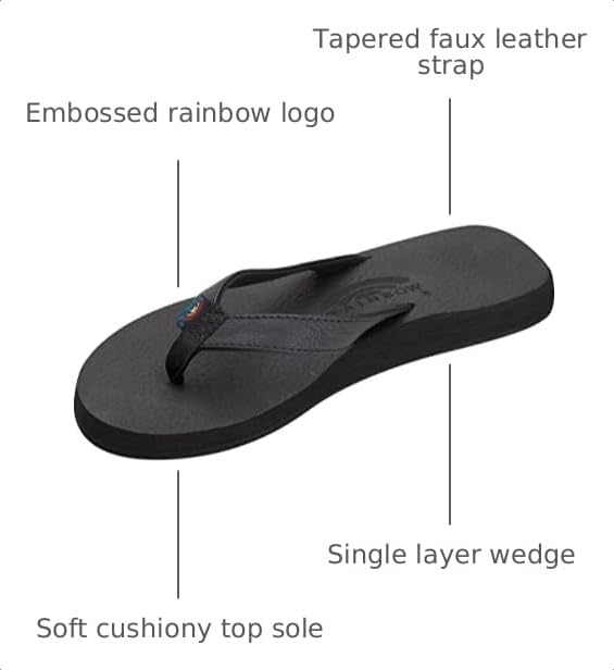 Image of Rainbow Sandals Women's The Cottons Soft Rubber Top Sole w /Tapered Strap