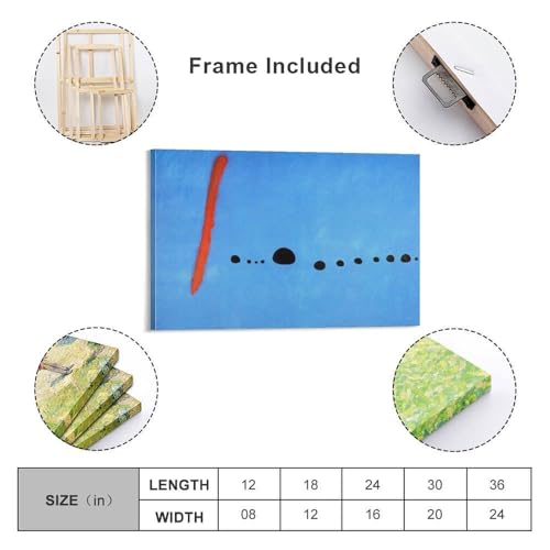 Toile Joan Miró bleue : la solution déco 20x30 cm pour petits murs - 2