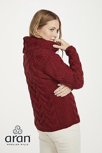 Image of Soft Merino Chunky Cable Cowl Aran Sweater by Aran Woollen Mills