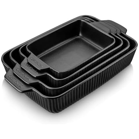 vancasso Forte Stoneware Baking Dish Set Cover