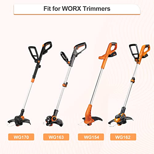 GreatBuddy 6 Pack Replacement Spool, Worx Weed Eater String, Compatible Worx Select Electric String Trimmer, 10ft, 0.065