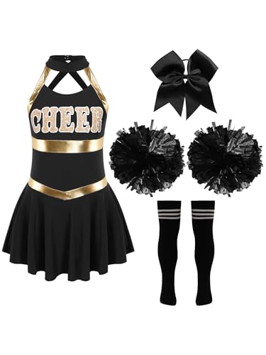 Opiniones y reviews de Ropa de Cheerleading y animación para Niño más recomendados. 49 iiniim Disfraz de Animador Niña Uniforme Escolar Ropa de Porristas Danza Vestido de Baile Traje Hip Hop Jazz Musical Disfraz de Halloween Carnaval Ad Blanco y Negro 11-12 Años