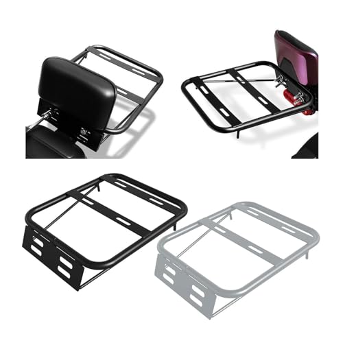 Porte-bagages arrière moto robuste avec support d'extension de cadre rigide - 5