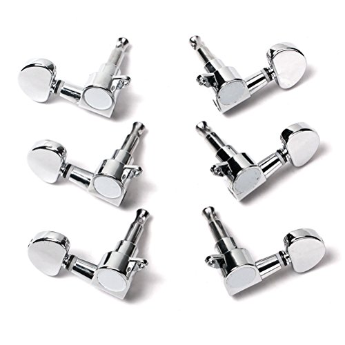 Healifty Lot de 6 chevilles 3L3R scellées pour guitare électrique – Mécaniques chromées avec vis de montage, viroles… - Les Beatles, Paul McCartney, John Lennon, RIngo Starr, George Harrison Healifty Lot de 6 chevilles 3L3R scellées pour guitare électrique - Mécaniques chromées avec vis de montage, viroles… – Image 5