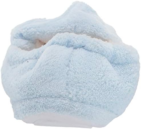 MUK LUKS Women's Micro Terry Open Toe Full Foot Slipper, Blue, Medium M US | Image 2