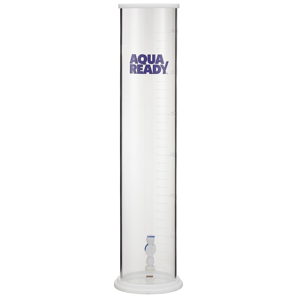 AquaReady DC-2 Acrylic Dosing Container - 3L Capacity, Low Profile, With Quick Connect Fittings For Aquarium Auto Top-Off Or Dosing
