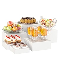 9PCS Buffet Risers And Stands, Food Risers For Buffet Table