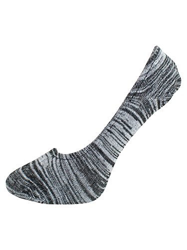 Luxury Divas Marled Knit Mens Assorted 6 Pack No Show Socks2