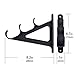 Horizontal Rod Rack for Fishing Rod Wall Rack Storage-Ultra Sturdy Strong Weatherproof Holds 3 Rods- Space Saving for Fishing Rods，Hiking Poles, Ski Poles, Hockey Sticks and Cue