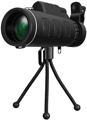 Binocolo ad Alta Potenza Telescopio Monoculare 40x60 ad Alta con Lente Prismatica BAK4 con Bussola e Adattatore Smartphone e Treppiede Adulti Bambini Bird W