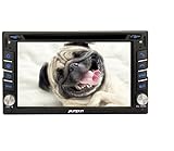 PUMPKIN 2 Din Autoradio Naviceiver DVD Player mit GPS Navigation unterstützt Bluetooth CD USB SD 6,2 Zoll Display Universal