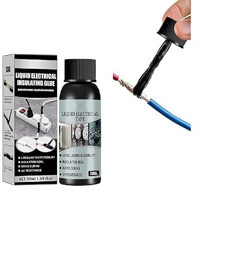 KOMRID Liquid Insulating Rubber Coat, Waterproof Insulating Glue, Liquid Insulation Electrical Tape Tube Paste, Liquid Insulating Rubber Coat, For Power Cords (Pack Of 1) (MultiColor) (50Ml) (B0CZTHFLMV) Amazon Price History, Amazon Price Tracker