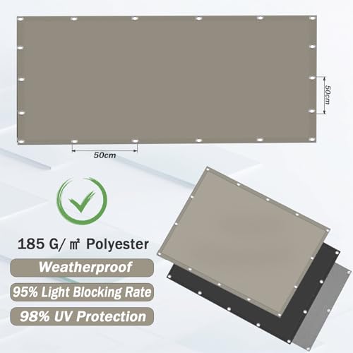 Protection rayons UV toile ombrage extérieur robuste contre la chaleur
