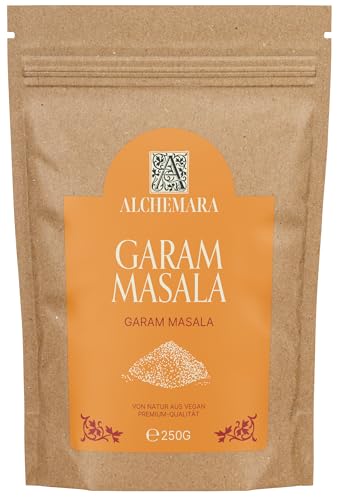 Garam Masala Alchemara (250g) – Mezcla de Especias India Auténtica – Especias Suavemente Secadas Ideales para Cocinar – Especias Aromáticas