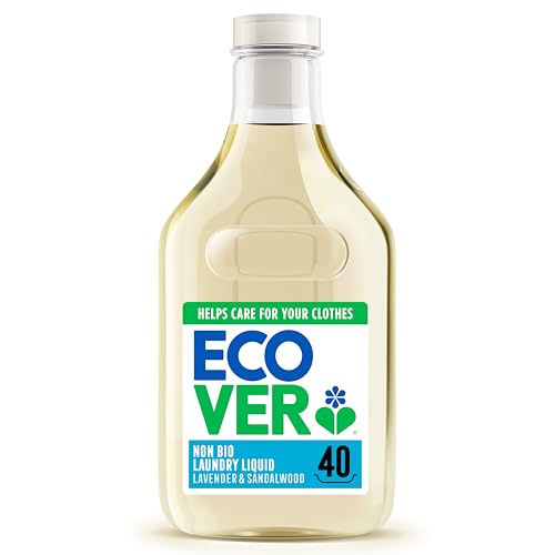 Ecover Concentrated Non-Bio Laundry Detergent Laundry Washing Liquid Lavender and Sandalwood Pack of 1 40 Washes 1.43L