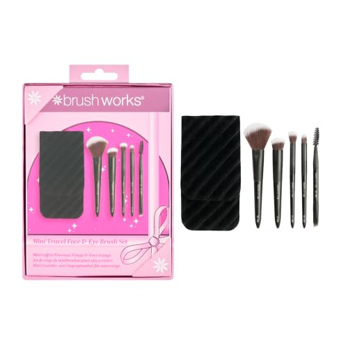 Brushworks Mini Travel Face & Eye Brush Set