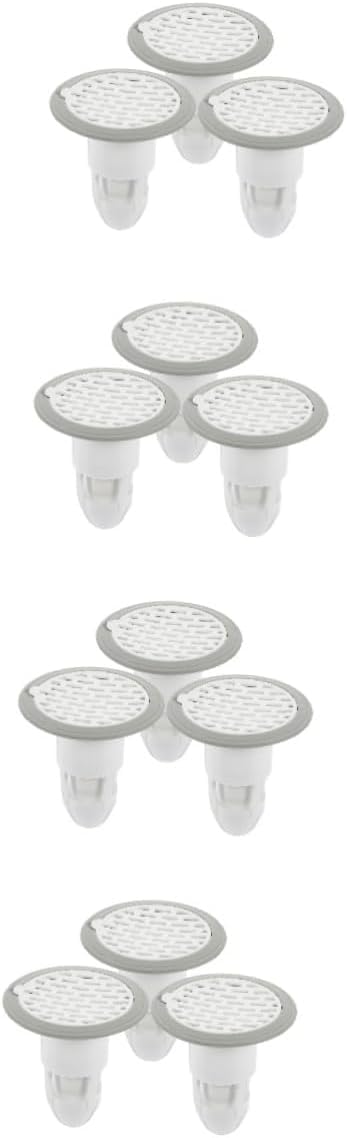 Tapón de filtro de baño, 12 piezas Drenaje de piso Tapón de drenaje de ducha Drenaje de fregadero de cocina Colador de fregadero de baño Sello de drenaje de piso patentado Colador de piso Tapón de bañ