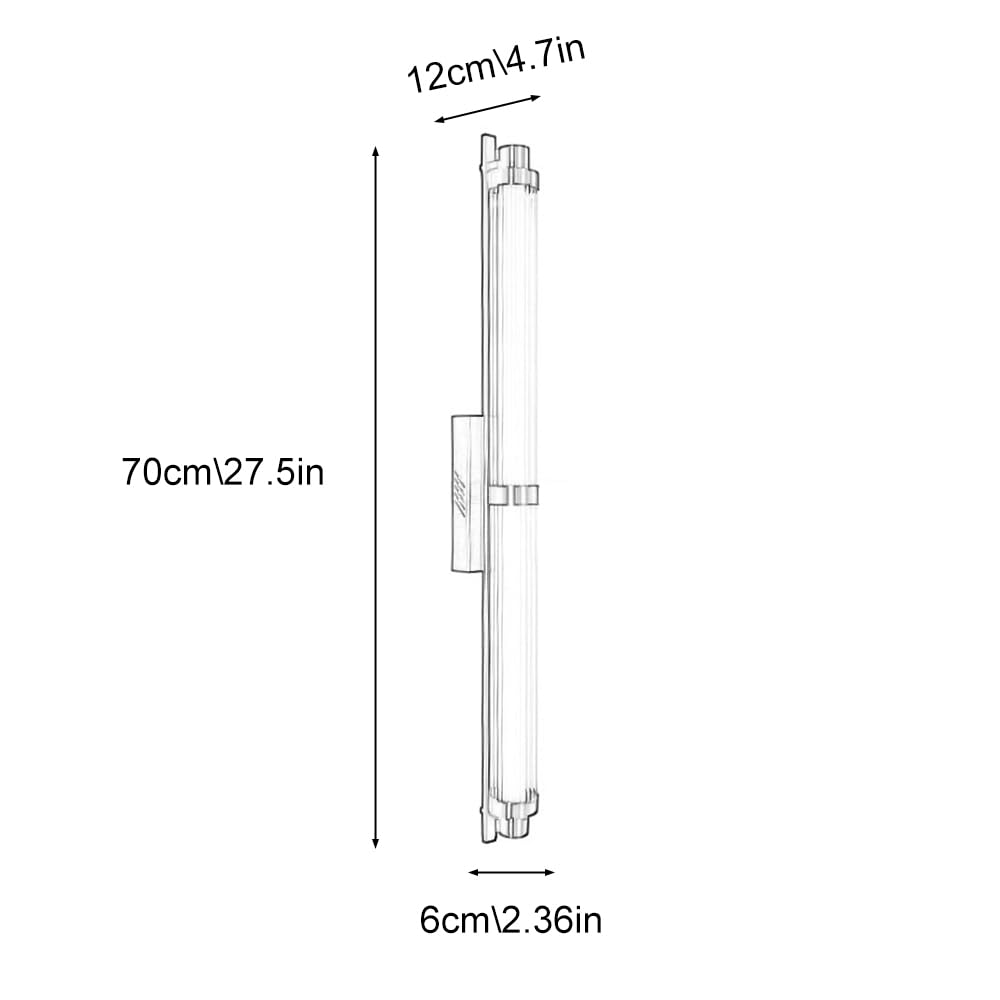 Applique da Parete per Bagno, Luce LED 3000K, Barra Lunga, Applique da Interni, Illuminazione