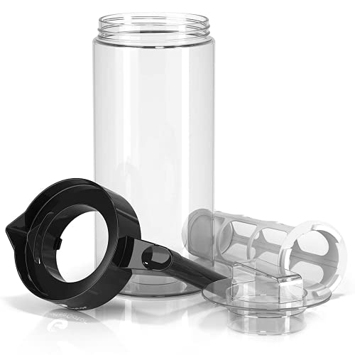 Coffee Gator Cold Brew Coffee Maker - 47 Oz Iced Tea And Iced Coffee Maker And Pitcher W/ Glass Carafe, Filter, Funnel & Measuring Scoop - Black #TOP7
