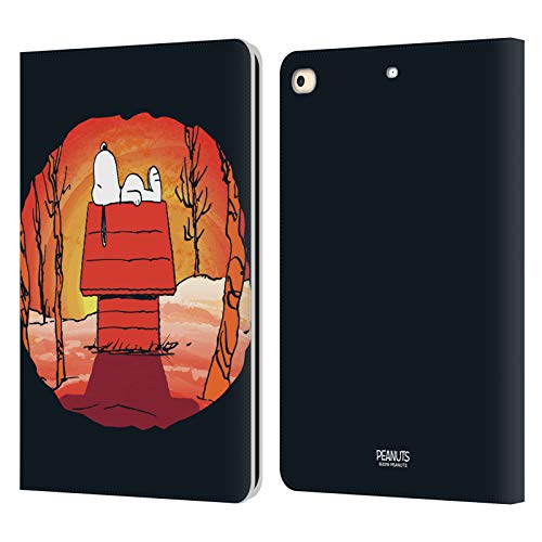 Étui en cuir iPad 9.7 2018 Peanuts Snoopy aux finitions soignées