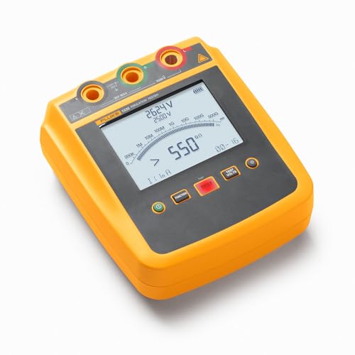 Image of Fluke 1535 Insulation Tester, Insulation Tester, for Frontline Industrial and Electrical Insulation Testing, Test Voltages from 250 V to 2500 V and Resistance Measurements up to 500 GΩ