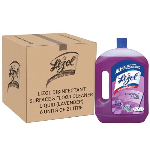 Lizol Disinfectant Surface & Floor Cleaner, Lavender - 2 L (...