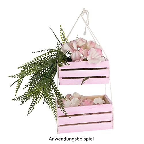 Ideen mit Herz Kisten klein, Holz, rechteckig, verschiedene Größen, 4 Stück