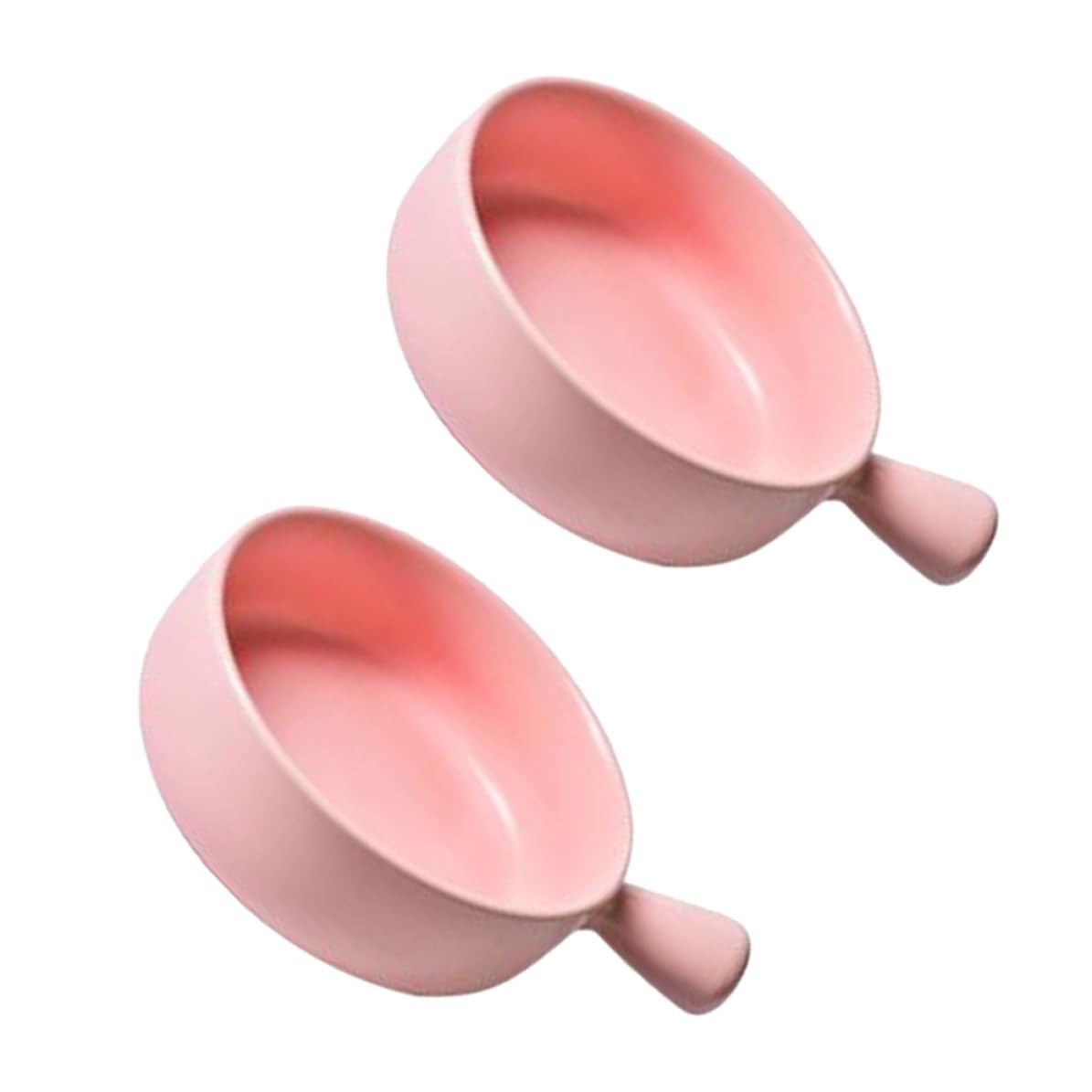 Uonlytech Set 2 Pezzi Teglie Rotonde in Ceramica per Forno con Manico, Resistente ad Alta Temperatura e Facile da Pulire, per Casa e Pasticceria