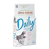 Almo Nature Daily - Crocchette per Cani Sterilizzati - Ideale per il Controllo del Peso - Gusto Maiale e Riso - Sacco da 12 kg