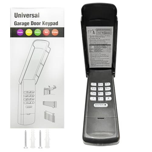 GIOATY Universal Garage Door Opener Keypad Black