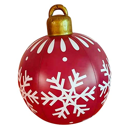 Settoo Boules de Noël Gonflables 60cm - Ornements Géants Personnalisés pour Arbre et Décoration de Jardin
