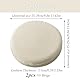 CHENNAN 2 Stück Rund Polyester Stretch Hocker Bezug Bar Rund Hockerbezug mit Elastischem Boden Waschbar Staubdicht Hocker Rund Bezug Flexibel Dehnbar für 25-29 cm Durchmesser Runder Hocker Praktisch