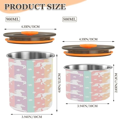 Contenedor Hermético para Café de Acero Inoxidable 500ml miniatura 2