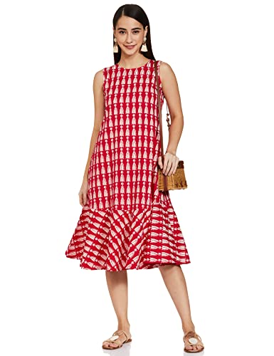 Image of Amazon Brand - Myx Women Rayon A-line Dress