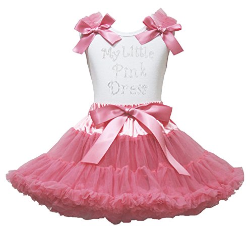 Disfraz de niña de 1 a 8 años con falda rosa de corazones y camisa