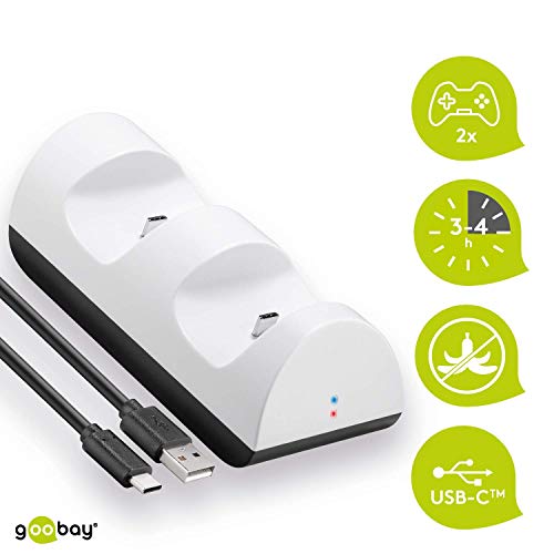 Goobay 52765 PS5 Ladestation für Controller/Ladegerät für 2X DualSense Wireless Controller der Playstation 5 / USB-C - Image 3