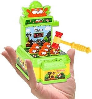 Toddler Toys for 3 4 5 6 Year Old Boys Girls, Mini Whack A Mole Arcade Games for 3-6 Year Olds, Montessori Learning Educational Kids Toys Age 3 4 5 6, Gift for Boys Girls(Smaller than other Mole toys)